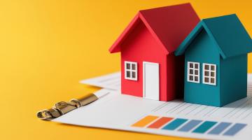 Two colourful houses