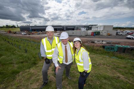 Left to right: Fortune Brands Innovations general manager, Steve Geary, City of Wolverhampton Council deputy leader Cllr Stephen Simkins, and South Staffordshire Council deputy leader, Cllr Victoria Wilson