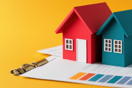 Two colourful houses